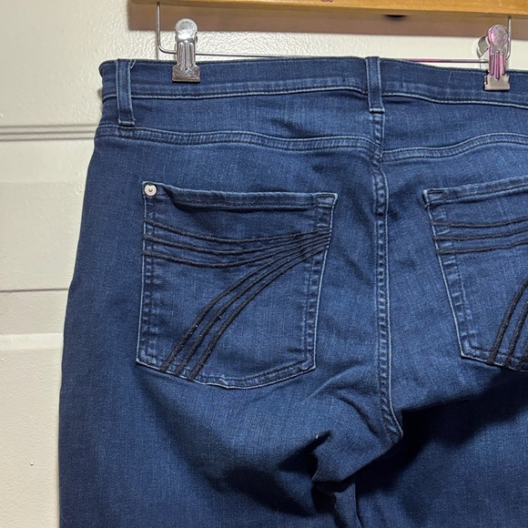 7 For All Mankind Dark Blue Flare Jeans - Picture 6 of 12